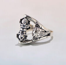 I01 Ring buddhistisch Silber 925 Vajra Elefantenkopf Elefant größenverstellbar