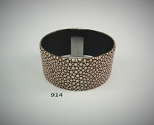 914) Rochenleder Armband 3 cm