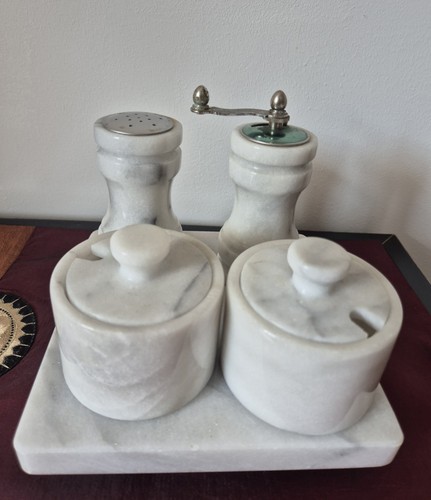 Drehbarer carrara marmor set - carrara, 4