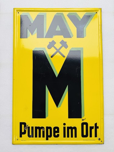 Emailschild may pumpe ort - may,