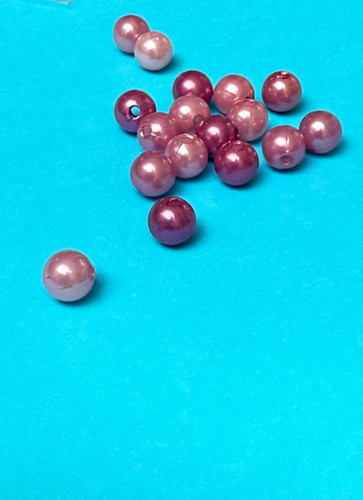 Bastelbedarf perlen lila - 10, mm