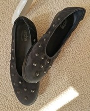 arche 38 Ballerina mit Nieten , Nubukleder 