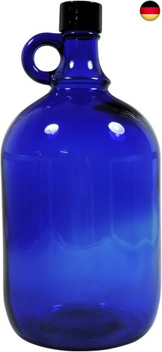 Blaue glasflasche liter - xl,