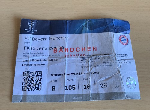 Sammler ticket bayern - sammler, fc