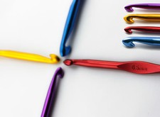 Häkelnadel Größe 2 bis 8 wählbar aus Metall Bunt Häkelnadeln 15 cm lang