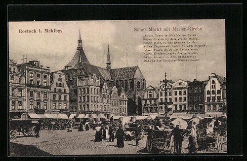 Ansichtskarte rostock neuer - ansichtskarte,
