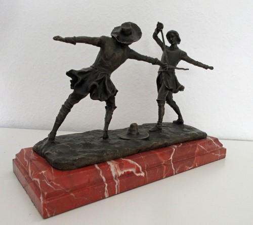 Bronze figur fechten fechter - fechter,
