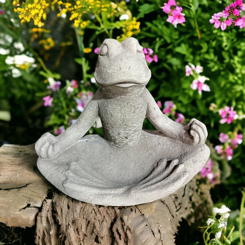 Steinfigur frosch rudi - frosch, in
