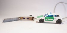 Vintage Joustra Made in France Polizei Auto PKW mit Kabel-Fernbedienung