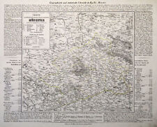 Regierungsbezirk Münster Original Lithografie Landkarte Müller 1845