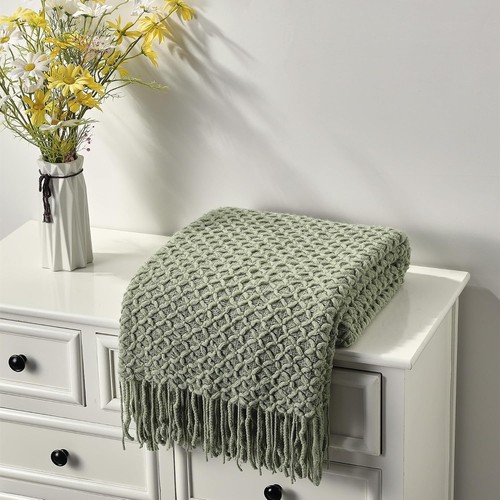 Strickdecke boho landhaus stil - strickdecke,