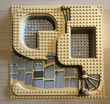 Lego 3D Platte, Grundplatte aus 5978, beige, Adventures, Größe 25x25 cm