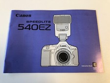 Canon Speedlite 540EZ Bedienungsanleitung Instruction Book Englisch