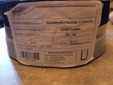 EPDM Folie Fassadenflex Outside 100mmx25m Stärke 0,75mm einseitig selbstklebend