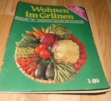 DDR  Wohnen im Grünen Zeitschrift  Zeitung  1 / 1989