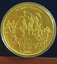 Vergoldete Münze 25 Jahre