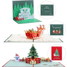 Weihnachtskarten Set 3D Pop Up