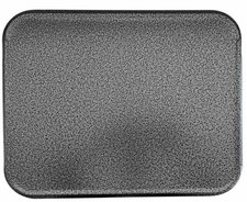 Bodenblech 0,6mm schwarzsilber beschichtet gehämmert 4-seitig gesickt 60/80cm