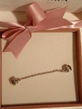 Orig. PANDORA bicolor, Silber-Gold 585 Sicherheitskette, 5cm