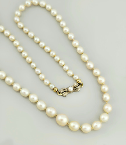Perlenkette gold 585 - gold,