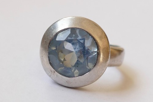 Ring hellblauer stein robust - hellblauer,