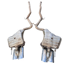 S16*MERCEDES S-Klasse S320CDI W221 Auspuff Abgasanlage Endschalldaempfer ESD L+R