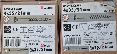 Würth assy 4x35 schrauben - assy, 6