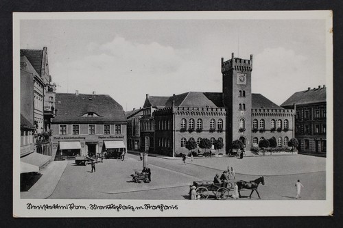 Neustettin marktplatz mit - neustettin,,