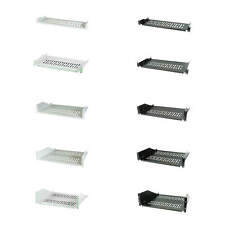 Fachboden 19Zoll 1/2/3HE für Netzwerkschank Tiefe 150/250/300/400mm grau/schwarz