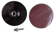 Haftstützteller Ø115 mm für Bohrmaschine inkl. 10St. Blätter Schleifpapier / LI