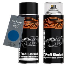 Autolack Spraydosen Set für Ford 630 Capri Blue Basislack Klarlack Sprühdose