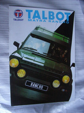 Talbot Matra Rancho Prospekt /