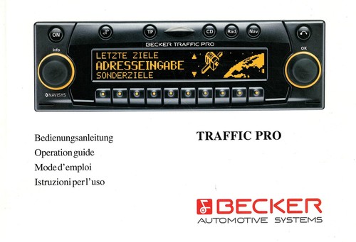Becker traffic pro - traffic,