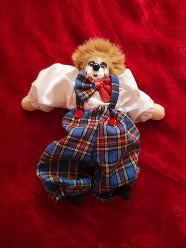 Porzellan clown puppe 21 cm - puppe, -21