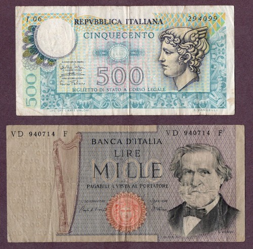 Italien 500 1000 - &,