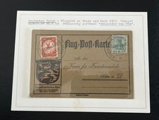 rare Flugpost Karte 1912 -