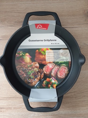 Gusseiserne grillpfanne - gusseiserne,