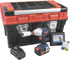 GÜDE Schlagschrauber-Set Akkuschlagschrauber BSS 18 1/2" 5-tlg 18 Volt