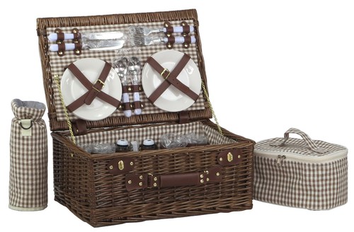 Picknickkorb weide braun - , f.