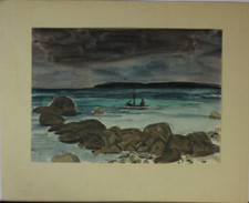 Gemälde Aquarell Tusche