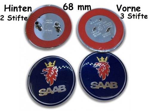 68mm blau saab - 2x,