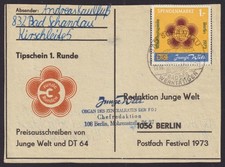 DDR Spendenmarke Nr. 2 auf