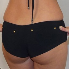 BikiniHose Hotpants Shorts Pain de sucrE Lisis Schwarz oder Dunkelblau 38 - 42