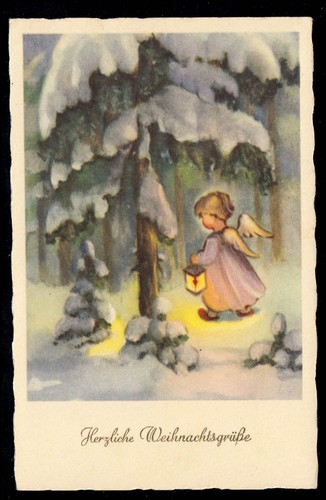Weihnachten winterbild - ak, weihnachten: