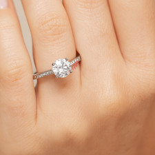 Verlobungsring Rundschliff