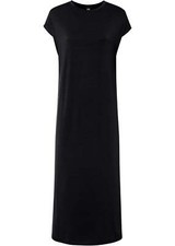 Kleid Gr. 36/38 Schwarz Weiss Bedruckt Damen Maxikleid Freizeitkleid Neu