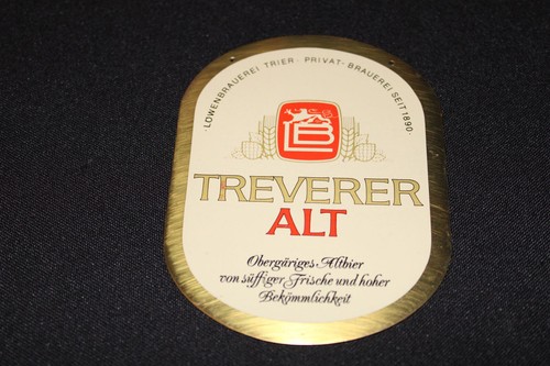 Zapfhahnschild treverer alt - zapfhahnschild,