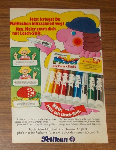 Seltene werbung pelikan maler - seltene,