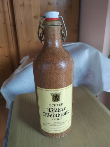 Steingut ton flasche mit - steingut,