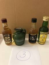 4 Flaschen Whisky Miniaturen
